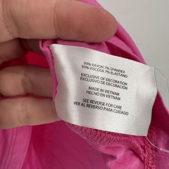 NWT Gap Relaxed Fit Barbie Pink T-Shirt Size Small Oversized  Stretch - Picture 4 of 9